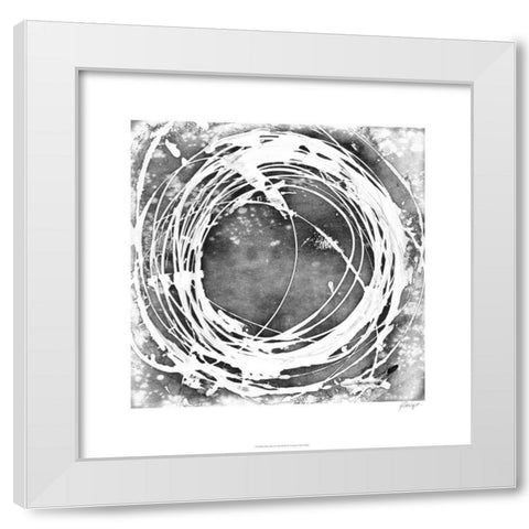 Three-Sixty I White Modern Wood Framed Art Print by Harper, Ethan