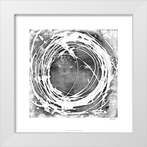 Three-Sixty I White Modern Wood Framed Art Print by Harper, Ethan