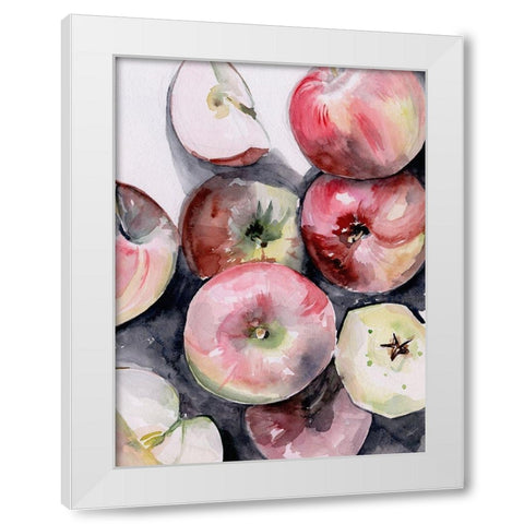 Fruit Slices I White Modern Wood Framed Art Print by Parker, Jennifer Paxton