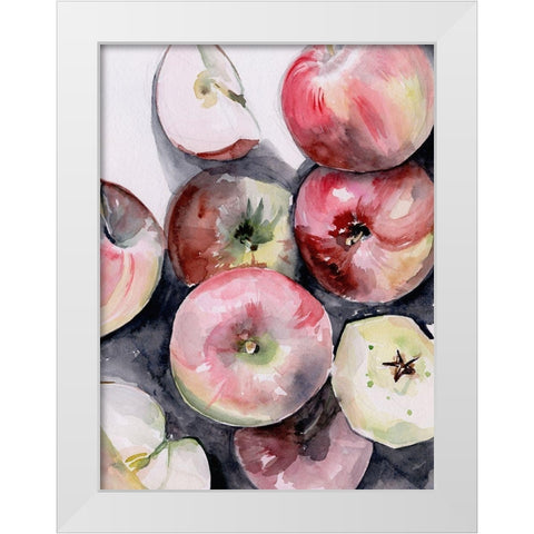 Fruit Slices I White Modern Wood Framed Art Print by Parker, Jennifer Paxton