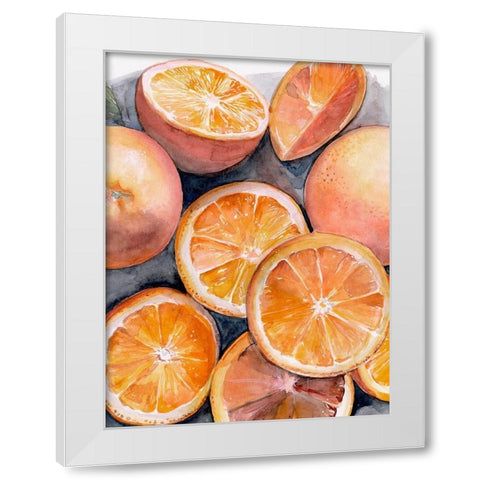 Fruit Slices III White Modern Wood Framed Art Print by Parker, Jennifer Paxton