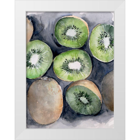 Fruit Slices IV White Modern Wood Framed Art Print by Parker, Jennifer Paxton