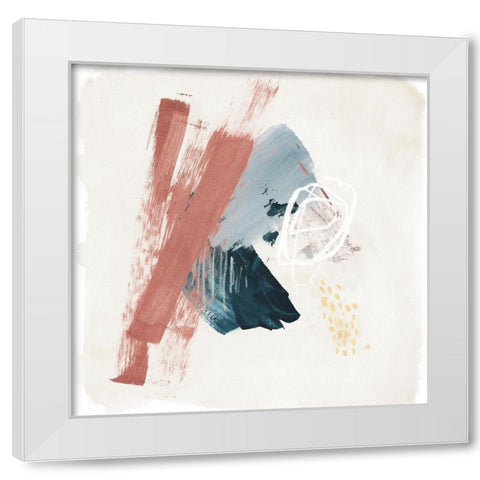 Pigmented Earth I White Modern Wood Framed Art Print by Parker, Jennifer Paxton