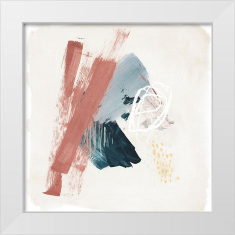 Pigmented Earth I White Modern Wood Framed Art Print by Parker, Jennifer Paxton