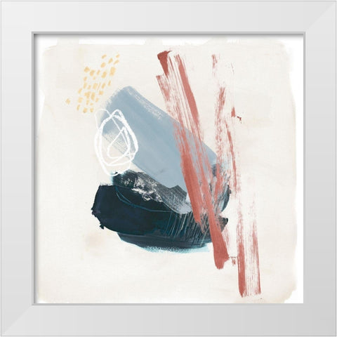 Pigmented Earth II White Modern Wood Framed Art Print by Parker, Jennifer Paxton