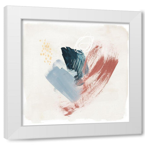 Pigmented Earth III White Modern Wood Framed Art Print by Parker, Jennifer Paxton
