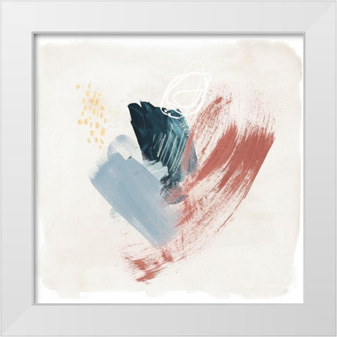 Pigmented Earth III White Modern Wood Framed Art Print by Parker, Jennifer Paxton