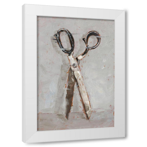Cut it Out I White Modern Wood Framed Art Print by Harper, Ethan