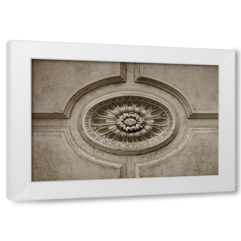 Architecture Detail in Sepia VII White Modern Wood Framed Art Print by DeNardo, Laura
