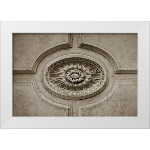 Architecture Detail in Sepia VII White Modern Wood Framed Art Print by DeNardo, Laura