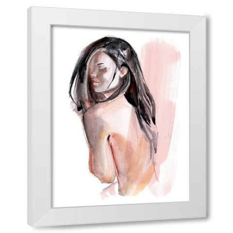 Cold Shoulders II White Modern Wood Framed Art Print by Parker, Jennifer Paxton