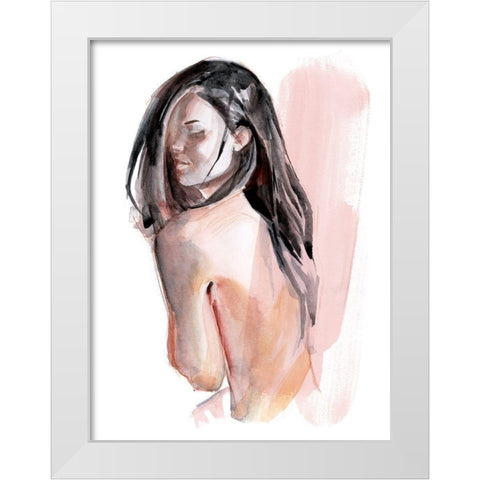 Cold Shoulders II White Modern Wood Framed Art Print by Parker, Jennifer Paxton