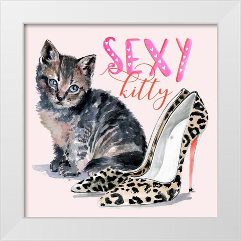 Cute Couture IV White Modern Wood Framed Art Print by Parker, Jennifer Paxton