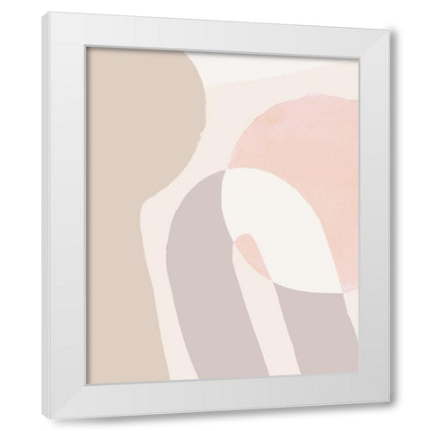 Sun Shapes II White Modern Wood Framed Art Print by Parker, Jennifer Paxton