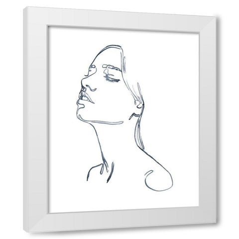 Exhale I White Modern Wood Framed Art Print by Parker, Jennifer Paxton