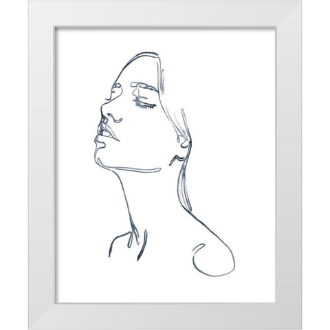 Exhale I White Modern Wood Framed Art Print by Parker, Jennifer Paxton