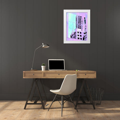 Urban Pastels I White Modern Wood Framed Art Print by Bane, Eva