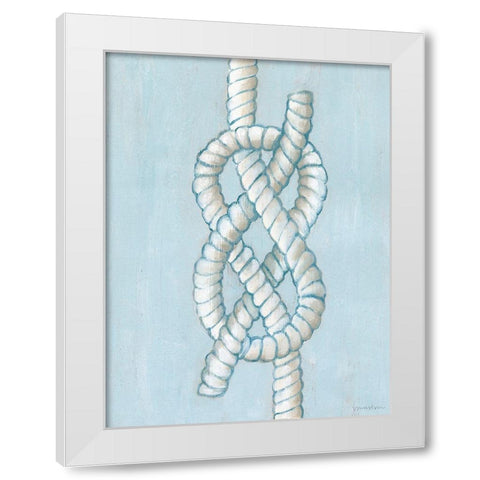Starboard Knot I White Modern Wood Framed Art Print by Lam, Vanna