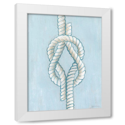 Starboard Knot III White Modern Wood Framed Art Print by Lam, Vanna