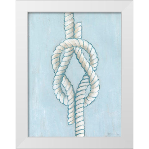 Starboard Knot III White Modern Wood Framed Art Print by Lam, Vanna