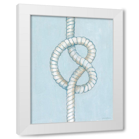 Starboard Knot IV White Modern Wood Framed Art Print by Lam, Vanna