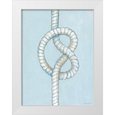 Starboard Knot IV White Modern Wood Framed Art Print by Lam, Vanna