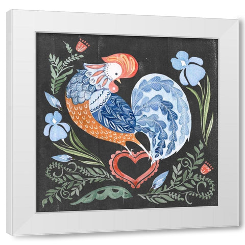 Welcome Folk Garden I White Modern Wood Framed Art Print by Parker, Jennifer Paxton