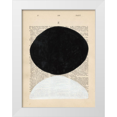Modern Definition I White Modern Wood Framed Art Print by Stramel, Renee W.