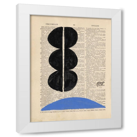 Modern Definition II White Modern Wood Framed Art Print by Stramel, Renee W.