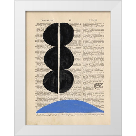 Modern Definition II White Modern Wood Framed Art Print by Stramel, Renee W.