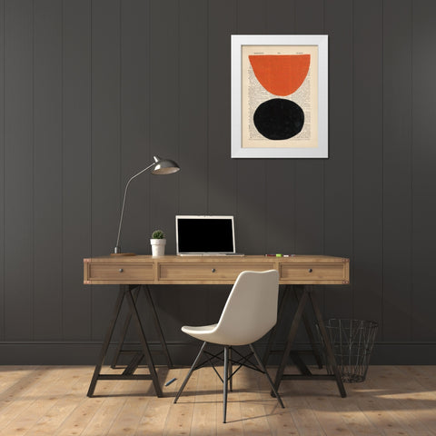 Modern Definition IV White Modern Wood Framed Art Print by Stramel, Renee W.