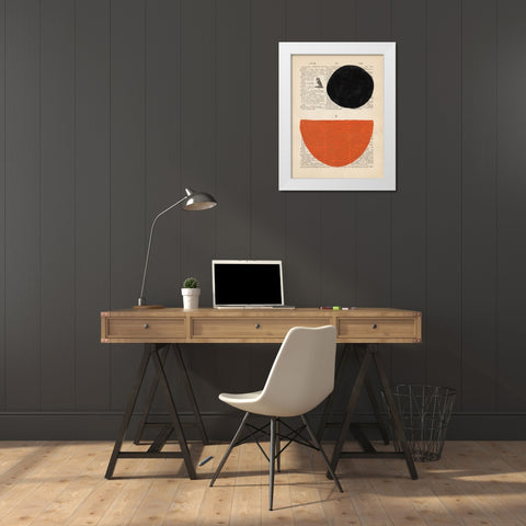 Modern Definition V White Modern Wood Framed Art Print by Stramel, Renee W.