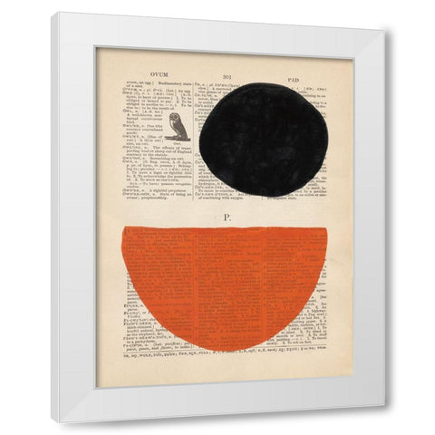 Modern Definition V White Modern Wood Framed Art Print by Stramel, Renee W.