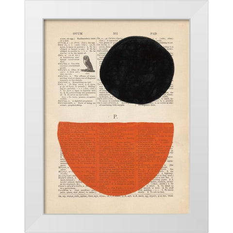 Modern Definition V White Modern Wood Framed Art Print by Stramel, Renee W.