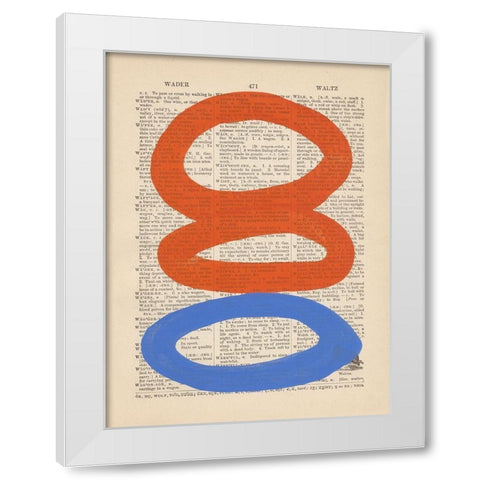 Modern Definition VI White Modern Wood Framed Art Print by Stramel, Renee W.