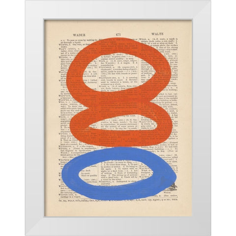 Modern Definition VI White Modern Wood Framed Art Print by Stramel, Renee W.