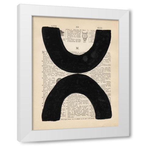 Modern Definition VII White Modern Wood Framed Art Print by Stramel, Renee W.