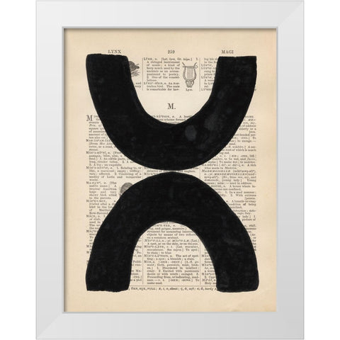 Modern Definition VII White Modern Wood Framed Art Print by Stramel, Renee W.