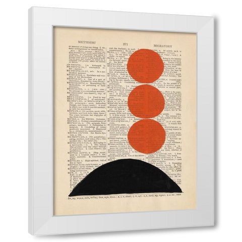 Modern Definition IX White Modern Wood Framed Art Print by Stramel, Renee W.