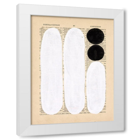 Modern Quotation I White Modern Wood Framed Art Print by Stramel, Renee W.