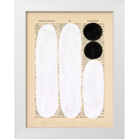 Modern Quotation I White Modern Wood Framed Art Print by Stramel, Renee W.