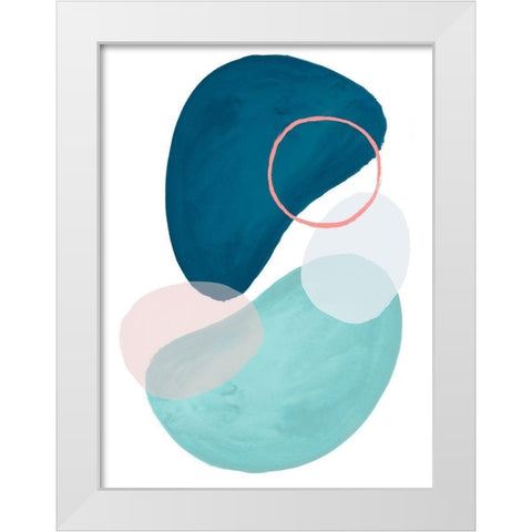 Mod Oasis I White Modern Wood Framed Art Print by Parker, Jennifer Paxton