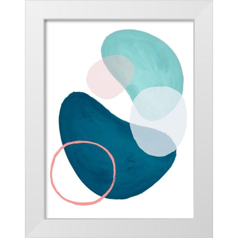 Mod Oasis II White Modern Wood Framed Art Print by Parker, Jennifer Paxton