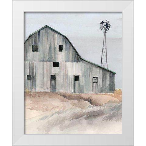 3-UP Winter Barn I White Modern Wood Framed Art Print by Parker, Jennifer Paxton