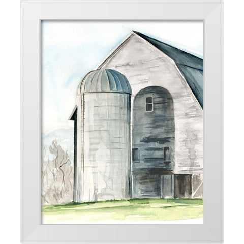 3-UP Weathered Barn I White Modern Wood Framed Art Print by Parker, Jennifer Paxton