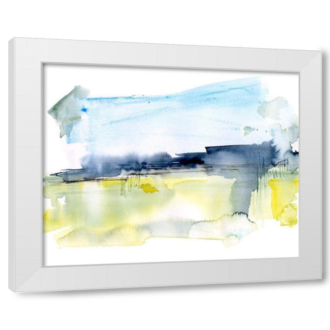 Paynes Gray Plains I White Modern Wood Framed Art Print by Parker, Jennifer Paxton