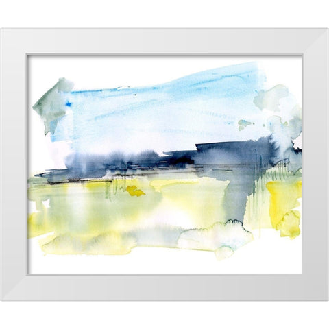 Paynes Gray Plains I White Modern Wood Framed Art Print by Parker, Jennifer Paxton