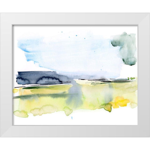 Paynes Gray Plains II White Modern Wood Framed Art Print by Parker, Jennifer Paxton