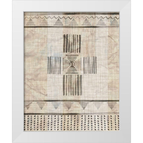 Moroccan Fringe I White Modern Wood Framed Art Print by Parker, Jennifer Paxton