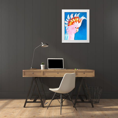 Neon Mohawk II White Modern Wood Framed Art Print by Parker, Jennifer Paxton
